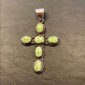 Green turquoise cross